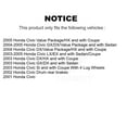 thumbnail image 2 of Transit Auto Front Rear Disc Brake Rotors Semi-Metallic Pads and Drum Kit for Car Honda Civic K8F-103180, 2 of 11