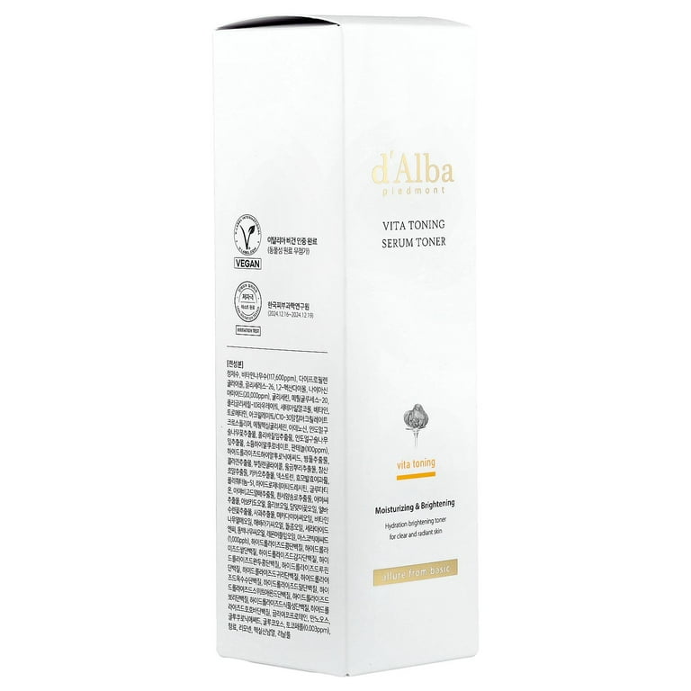 d'Alba Vita Toning Serum Toner , 6.08 fl oz (180 ml) - Walmart.com