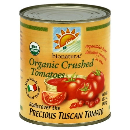 (6 Pack) bionaturae Organic Crushed Tomatoes, 28.2 Ounce (Best Organic Tomato Food)