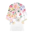 thumbnail image 4 of Kimonos Cardigan for Women's Plus Size Casual Floral Print Puff Sleeve Kimono Cardigan Loose Chiffon Cover Up Blouse Tops Beach Up to 65% off, 4 of 4