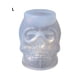 thumbnail image 2 of Moldes de calavera reutilizables para resina epoxi/jabón/fundición de cera para velas (L) Wdftyju Libre de BPA, 2 of 6
