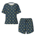 thumbnail image 4 of Lsque Cartoon Ducks Women's Short-Sleeved Pajama Set - 2 Piece Soft and Lightweight Sleepwear Set-Medium, 4 of 9