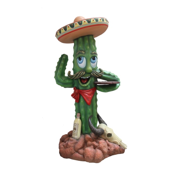 Western Comic Cactus Life Size Statue