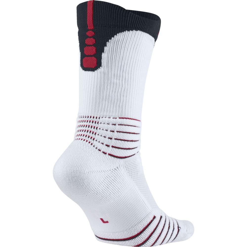 Nike Elite Crew Socks White/Red -
