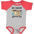 thumbnail image 3 of Inktastic My Daddy Loves Me with Sloth and Hearts Boys or Girls Baby Bodysuit, 3 of 5