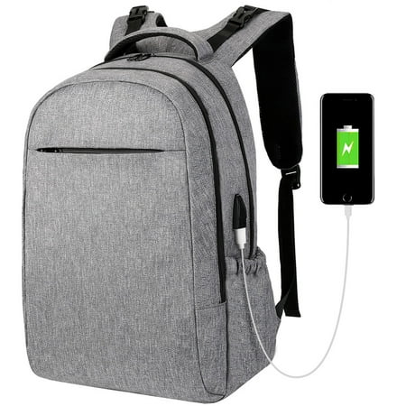 Ver 17 Inch Laptop Backpack College School Computer Bag Anti Theft Slim Travel Business With Security Coded Lock And Usb Charging Port For