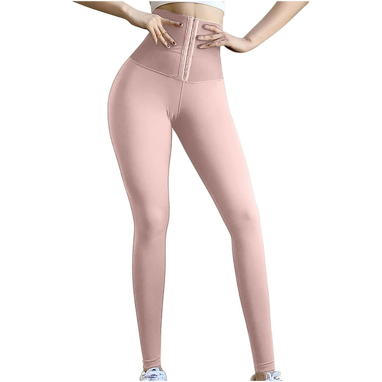 YYDGH Seamless Workout Leggings for Women Gym Yoga Pants Scrunch Butt Lift  Leggings High Waist Tummy Control Tights Hot Pink L
