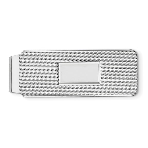 Beautiful Sterling Silver Rhodium-plated Money Clip