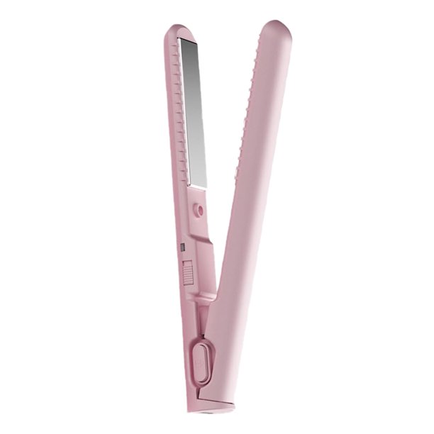 Mini rizador y plancha 2 en 1, tecnología cerámica, calentamiento rápido en 10 segundos, alimentación USB, portátil para todo tipo de cabello, ideal para viajes, salón de belleza en casa
