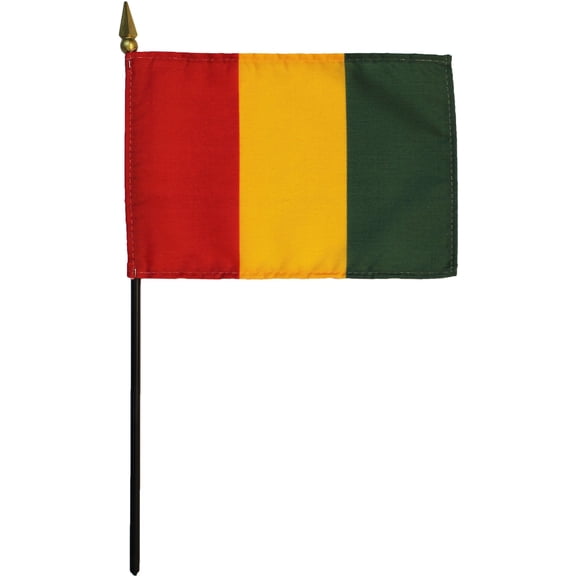 Guinea - 4"X6" Stick Flag