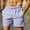 Blue, variant on Purcolt Men's Quick Dry Stripes Shorts Lightweight Summer Elastic Waist Loose Fit Shorts Training Athletic Short with Pockets for Workout Gym Running