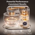 thumbnail image 5 of Electric Stand Mixer, 5.3QT & 3.5QT Dual Bowls, 10-Speed Cake Mixer, Patbrela LED Display Knob, Dough Hook, Beater, Whisk for Home Kitchen Cooking, 5 of 9
