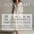 thumbnail image 2 of Morttic Women's Lapel Half Placket Roll Up Sleeve Loose Shirt Maxi Dress – Solid Color Casual Summer Dress with Side Split Dark Green，XXL, 2 of 2