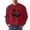 Red, variant on Mens Halloween Pumpkin Graphic Sweatshirts Spooky Season Long Sleeve Crew Neck Pullover
