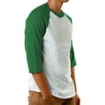 thumbnail image 2 of Ma Croix Men's Raglan 3/4 Sleeves Casual Cotton Baseball Jersey T-Shirt, 2 of 4