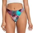 thumbnail image 1 of Balery Psychedelic Hairless Cat Tangas de Algodón para Mujer con Estampado – Ropa Interior Sexy, Transpirable, G-string-XX-Large, 1 of 6