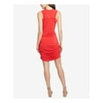 thumbnail image 2 of RACHEL ROY Womens Red Ruched Racerback Sleeveless Scoop Neck Midi Dress XS, 2 of 4