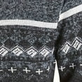 thumbnail image 4 of Betivan Men's Full Zip Cardigan Snowflakes Pattern Sweater Knitted Cardigan with Pockets for Casual Christmas, 4 of 6