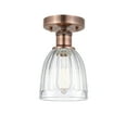thumbnail image 4 of Innovations Lighting  Brookfield - 1 Light 6" Semi-Flush Mount Antique Copper/White, 4 of 5