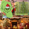 thumbnail image 3 of VOOPET Women Gr-inch Stole Christmas Funny Pullover Gr-inch Face Long Sleeve Loose Sweatshirt Raglan Tops Christmas Sweatshirt, 3 of 3
