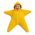 thumbnail image 2 of felwors Baby Starfish Onesie,Cozy Star Babies Swaddle Bag,Infant Soft Fleece One Piece Romper,Fall Winter Warm Outfits, 2 of 7