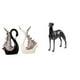 thumbnail image 1 of estatua de cisne,Figuras de cisne,estatuas,decoración del hogar,fiesta de bodas,Estatua de perro de resina,Estatua de perro galgo de resina con forma de animal,Escultura coleccionable para, 1 of 8