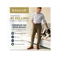thumbnail image 4 of Haggar Men's Premium No Iron Khaki Flat Front Pant Straight Fit HC10889, 4 of 10