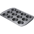 thumbnail image 1 of Bakeware Carbon Steel 12 Cup Non-Stick Muffin Tin - Grey, 1 of 6