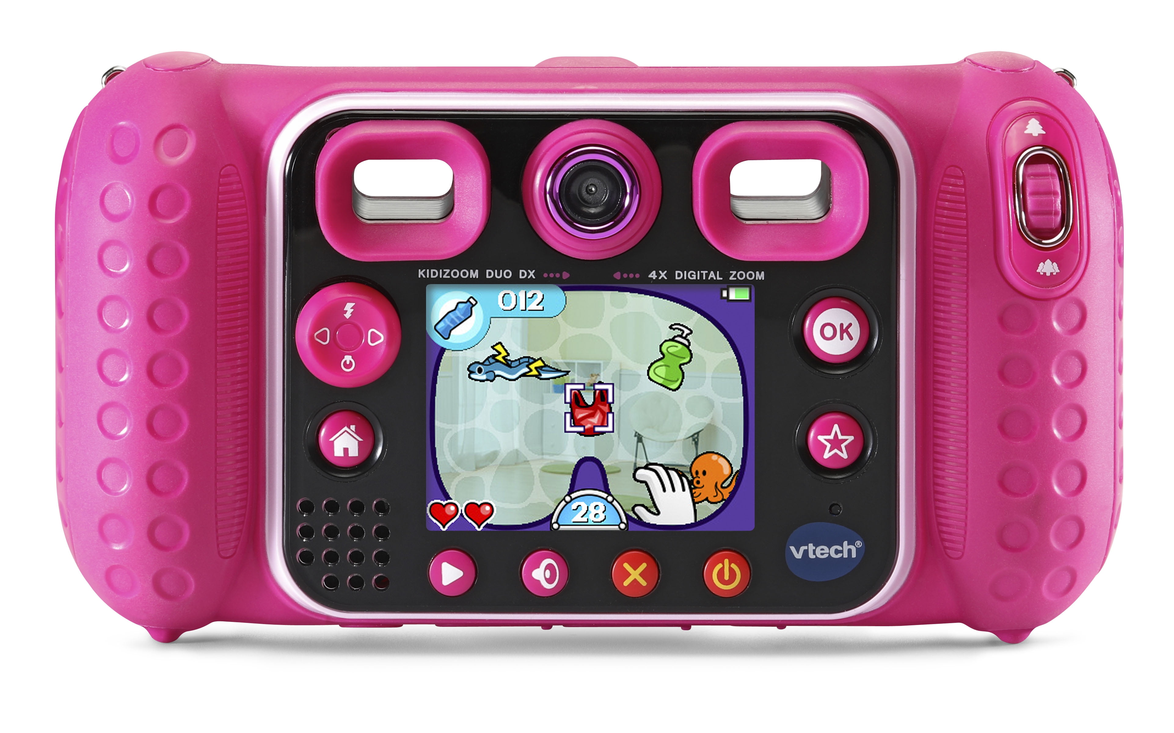 VTech KidiZoom Duo DX Digital Selfie Camera with MP3 Player, Pink 