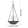thumbnail image 3 of Rewenti Bloom Outdoor Garden Floating Hanging Solar Bird Feeder Birdbath Fountain Water Decor, 3 of 5
