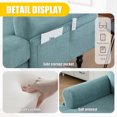 thumbnail image 3 of Jopath Chenille Chaise Lounge Chair Single Sofa Chair,Modern Upholstered Reading Chair Armchair with Wooden Sofa Legs and Side Pockets for Living Room, Bedroom, Office,Mint Green, 3 of 8