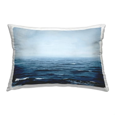 Stupell Industries Rolling Sea Waves Decorative Printed Throw Pillow, 14 x 20