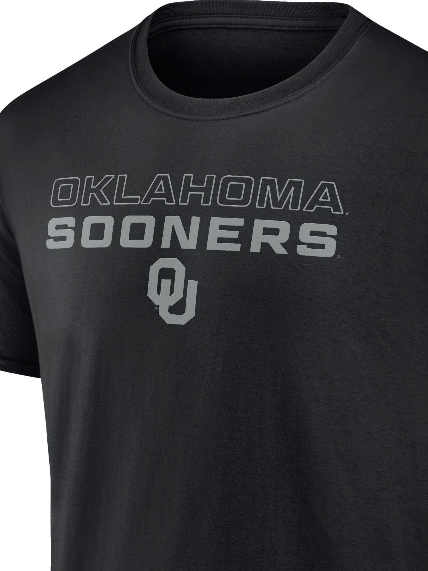 NCAA Oklahoma Sooners Men's Cotton Black Short Sleeve T-Shirt