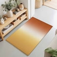 thumbnail image 2 of Entryway Rug 2'x3', Burnt Orange Yellow Ombre Kitchen Runner Rugs Non-Slip Carpet Mats, Contemporary Art Abstract Aesthetics Bedside Rugs Runners Washable Floor Carpet for Bathroom Laundry Room, 2 of 8