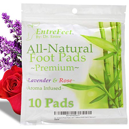 Dr. Entre's Detox Foot Pads: Premium 100% Organic All Natural Ingredients for Impurity Removal, Pain Relief, Sleep Aid, and Relaxation, 10 (The Best Natural Sleep Aid)