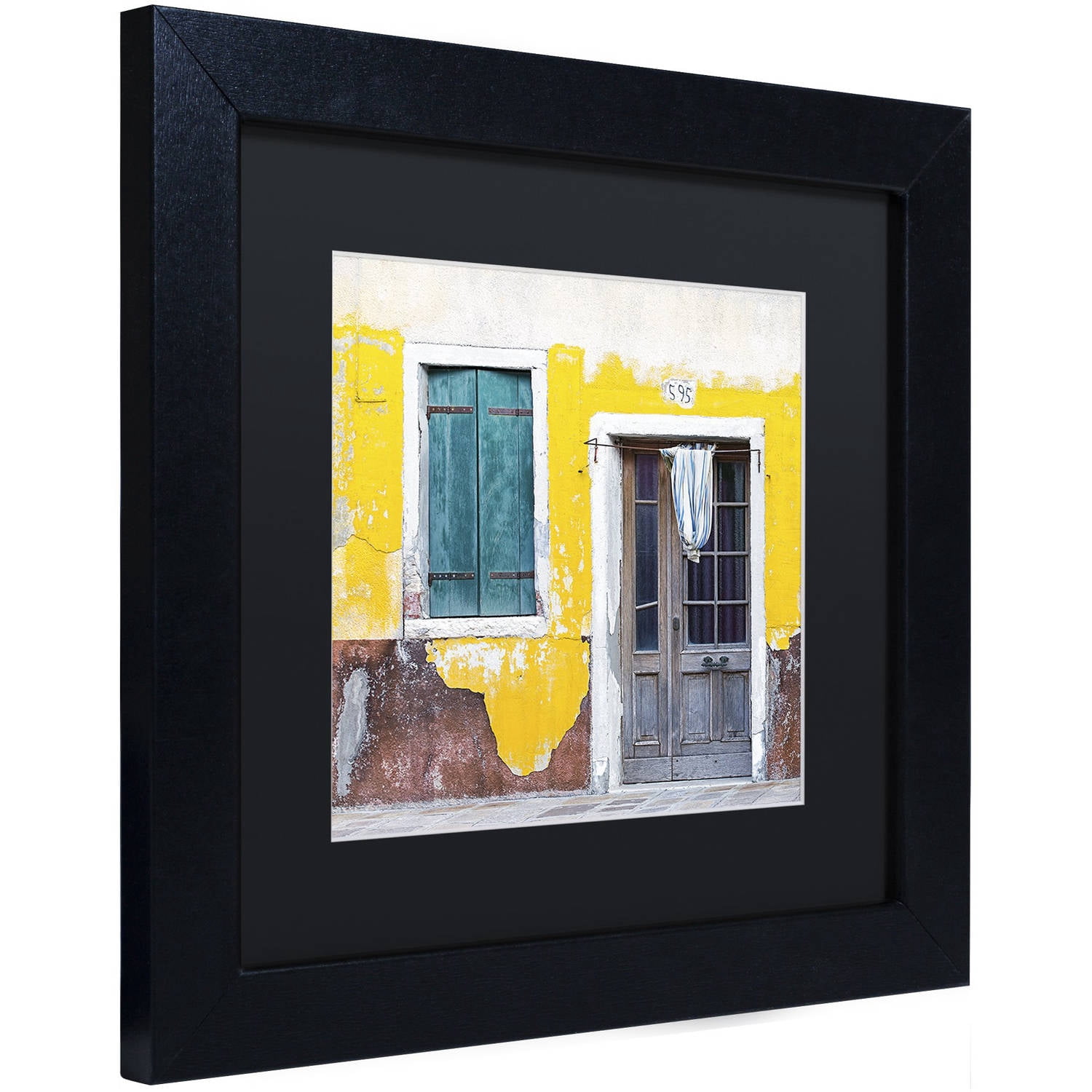 Trademark Fine Art 'Yellow Chip' Canvas Art by Michael Blanchette Photography, Black Matte, Black Frame