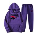 thumbnail image 3 of Conjunto de ropa deportiva para hombre y mujer, sudadera con capucha y pantalones con cordón, ropa deportiva de otoño, 2 piezas, 3 of 5