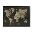 thumbnail image 2 of Stupell Industries Rustic Giraffe Animal Pattern Atlas Map Compass Graphic Art White Framed Art Print Wall Art, Design by Nan, 2 of 5