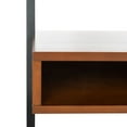 thumbnail image 6 of SAFAVIEH Kamy Rustic Retro 2 Shelf Leaning Desk, Honey/Charcoal, 6 of 10