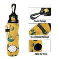 thumbnail image 4 of WIRESTER Neoprene Golf Ball Bag Golf Tees Holder Carrying Storage Case Pouch with Swivel Waist Belt Clip - Golf Seamless Pattern, 4 of 7