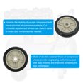 thumbnail image 3 of Uxcell 6" Universal Air Compressor Wheel with 0.63" Hole for Easy Mobility, Beige 2 Pack, 3 of 5