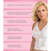 Exquisite Form 5107565 Fully® Slimming Wireless Back & Posture Support Longline Bra with Front Closure & Lace