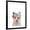Black Frame, variant on Art.com Floral Fox Stretched Canvas Print Wall Art by Leah Straatsma, 12" x 16"