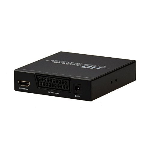 Valg kop Billy ged Scart/ Hdmi to Hdmi Video Converter Box 1080p Scaler 3.5mm & Coaxial Audio  Out - Walmart.com