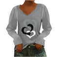 thumbnail image 2 of Patlollav Pntutb Womens Long Sleeve T Shirt,Ladies Casual Pullover Tops, 2 of 7