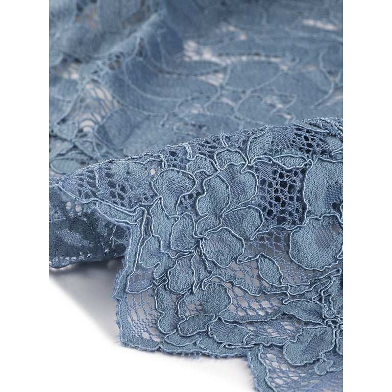 Dusty blue deals lace fabric