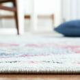 thumbnail image 4 of SAFAVIEH Phoenix Beulah Abstract Area Rug, Red/Ivory, 6'7" x 6'7" Square, 4 of 8