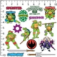 thumbnail image 2 of Teenage Mutant Ninja Turtles Sticker Pack Die Cut Vinyl Large Deluxe TMNT Stickers Variety Pack - Laptop, Water Bottle, Scrapbooking, Tablet, Skateboard, Indoor/Outdoor - Set of 50, 2 of 6