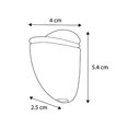 thumbnail image 5 of Clips de estante Dolle White Metal, 3 x 2,54 x 4 cm (paquete de 5), 5 of 5