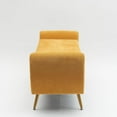 thumbnail image 6 of Chenille Storage Bench for Bedroom, Long Bench for King Size Bed, Modern Upholstered End of Bed Ottoman Bench with Arms for Entryway Living Room (Mustard Yellow), 6 of 15